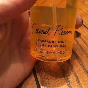 Victoria Secret Coconut Passion Spray and lotion.